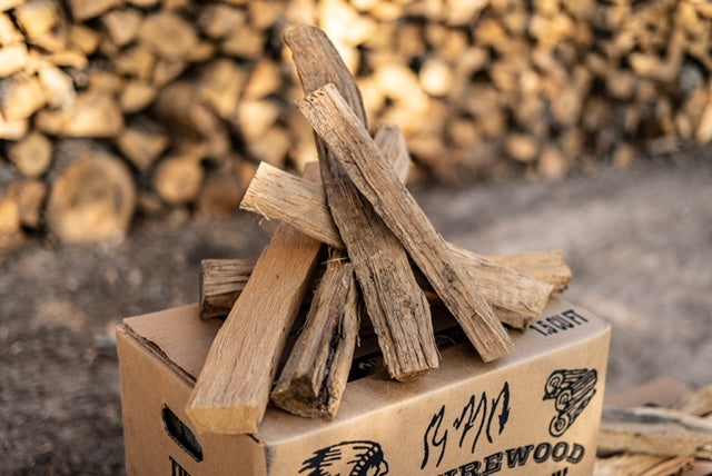 Texas Post Oak - 17" Double Split Logs